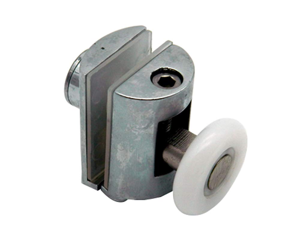Shower Seal Uk Ltd Chrome Shower Door Wheels | 23Mm Or 25Mm | Upper Or Lower | Single Rollers | Roll030 (Upper Wheel (25Mm))