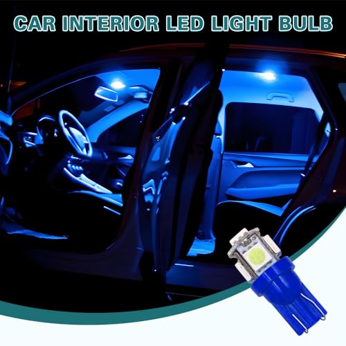 10PCS Bombillas LED T10 para interior de auto miniatura 6
