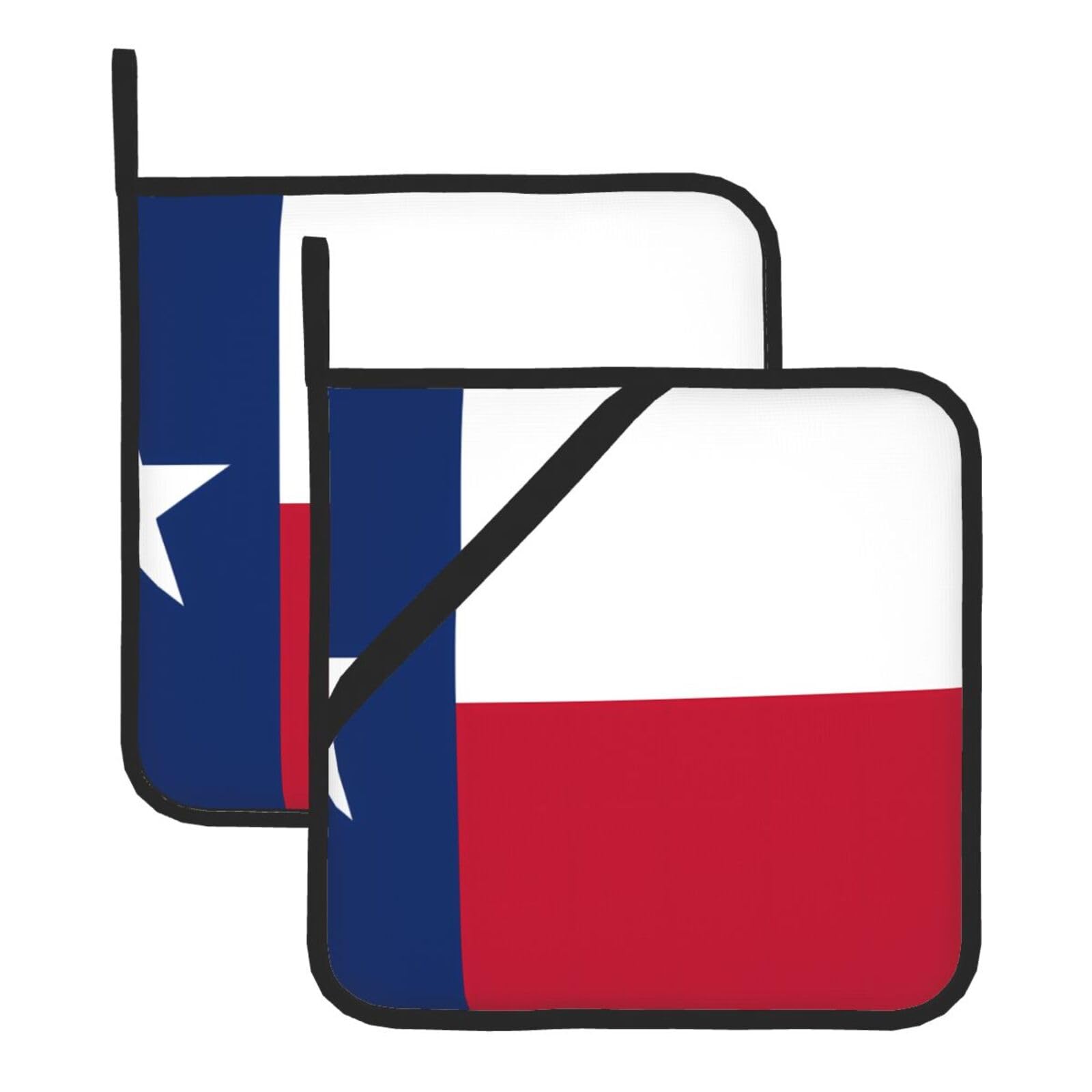 Flag of Texas Square Heat Resistant Trivet Set Thick and Durable for Baking Barbecue Cookware Oven