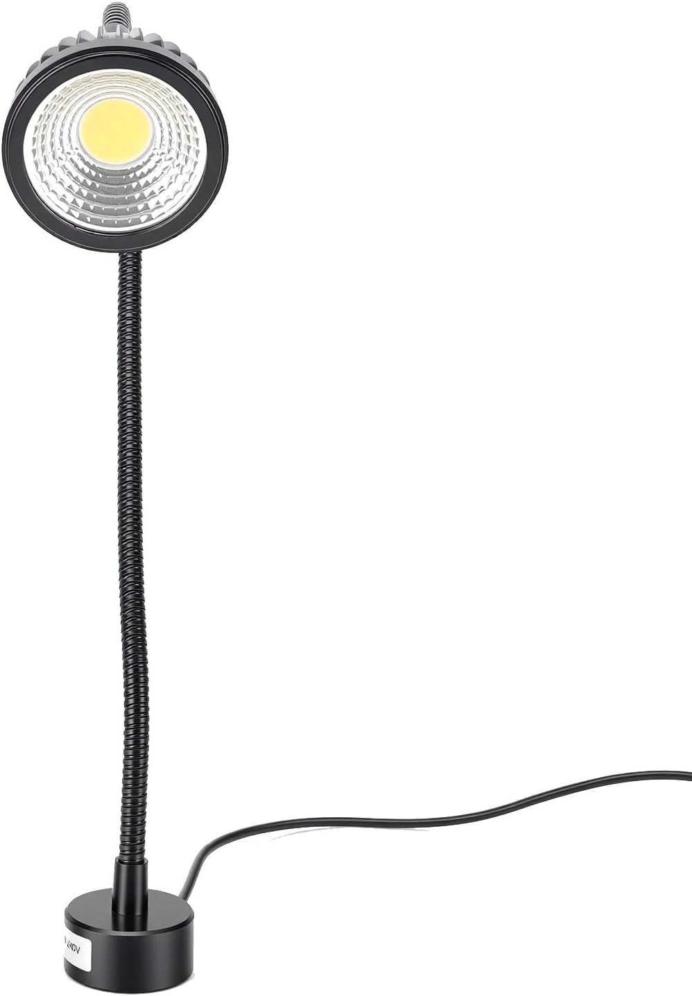 LED Work Light, Bright Illumination Flexible Light, Sturdy Machine with Secure Magnet Base, Ideal for Workshop, CNC Lathe, Milling & Sewing Machine (Aluminum alloy + alloy steel)