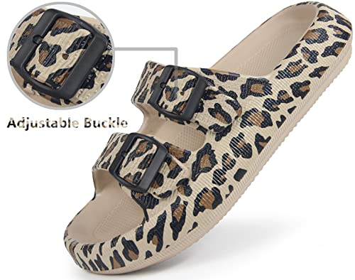 Image of BenSorts Pillow Sandals for Women Men Thick Sole Adjustable Buckles EVA