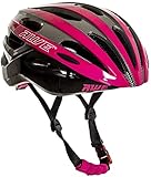AWE® AWESprint E-Fahrradhelm für Erwachsene, 55-58 cm, Schwarz / Rosa
