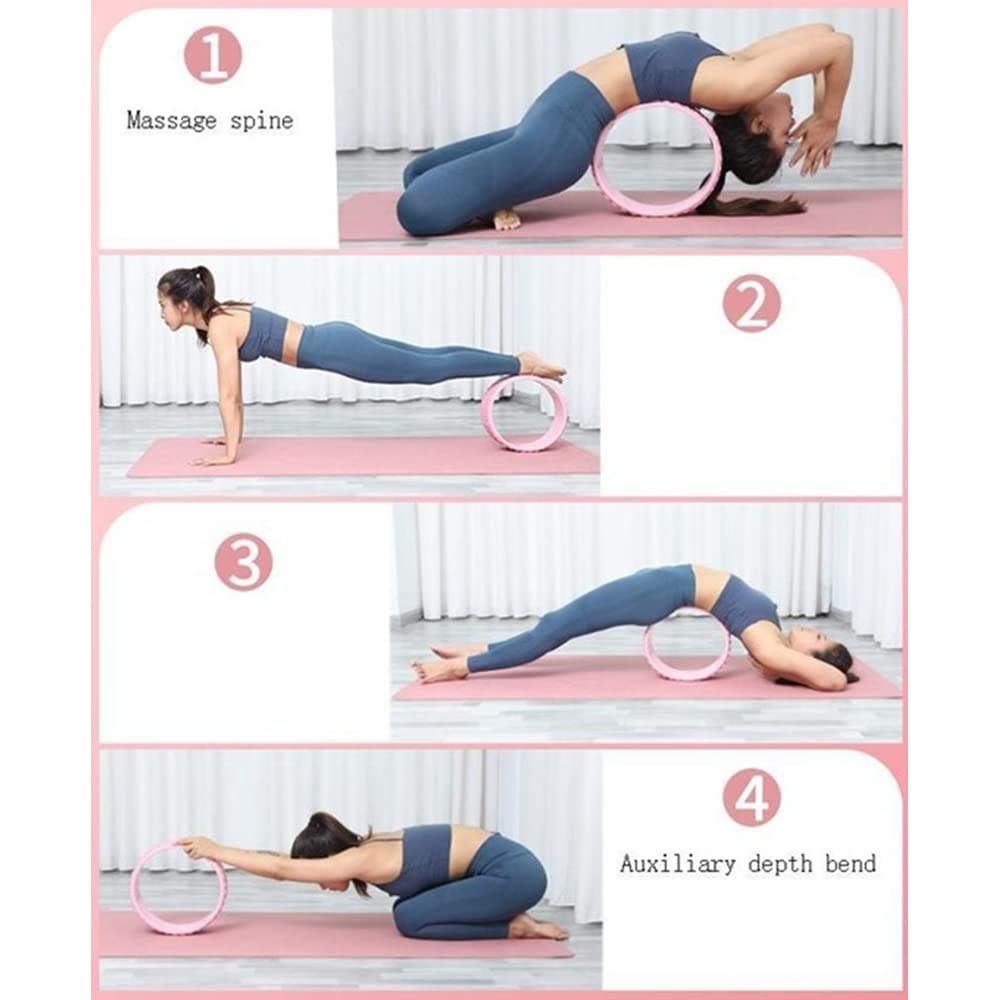 5D Ruota Yoga per Lo Stretching Ruota Yoga Anello Bend Rullo Elasticizzato Flessibilità Yoga Balance Circle Ruota Yoga Prop
