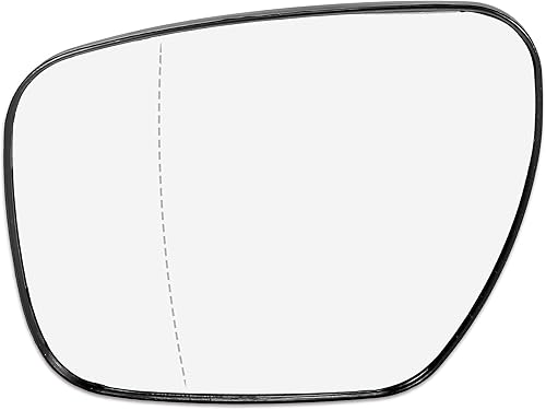 X AUTOHAUX Reemplazo de cristal del espejo retrovisor del coche con placa de respaldo calentada lado izquierdo del conductor para Mazda 5 CX-7 para