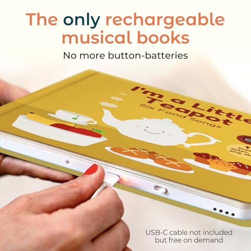 Cali's Books I'm a Little Teapot Music Book for Toddlers 1-3 Years Old - Food Musical Books, Interactive Baby Sound Book, Singing Toy for Children Girls, Learning Song Toys for Toddler Boys - Image 3