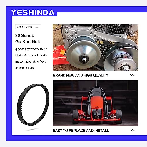 Image of 3PCS 203591 Go Kart Drive Belts 30 Series Fit for Yerf-Dog Go Cart Belt 203591-Q43203W for Manco Carter 5.5hp 6.5hp go Kart