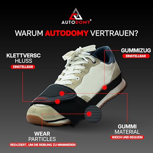 AUTODOMY Motorrad Schuhschutz Stiefel Schalthebel Schuhabdeckung Quad ATV Scooter | Schaltschutz Motorrad Antirutsch Mit Gummisohle | Schuhschutz motorrad Gültig für Jeden Schuh (Schwarz)