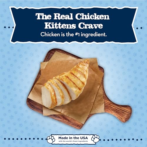 Blue Buffalo Baby Blue Natural Dry Food for Kittens, Healthy Growth Formula with DHA, Chicken and Brown Rice Recipe, 5-lb Bag