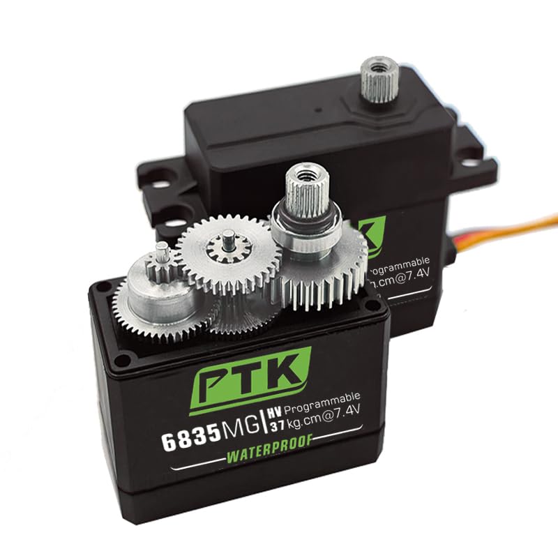 PTK 6835 mg 40 kg high Torque Waterproof Metal Gear 180° 1:81:10 TRX6 Scx10 RC Automotive Robot Programowalny cyfrowy servo UAV Fixed Wing Landing Gear servo