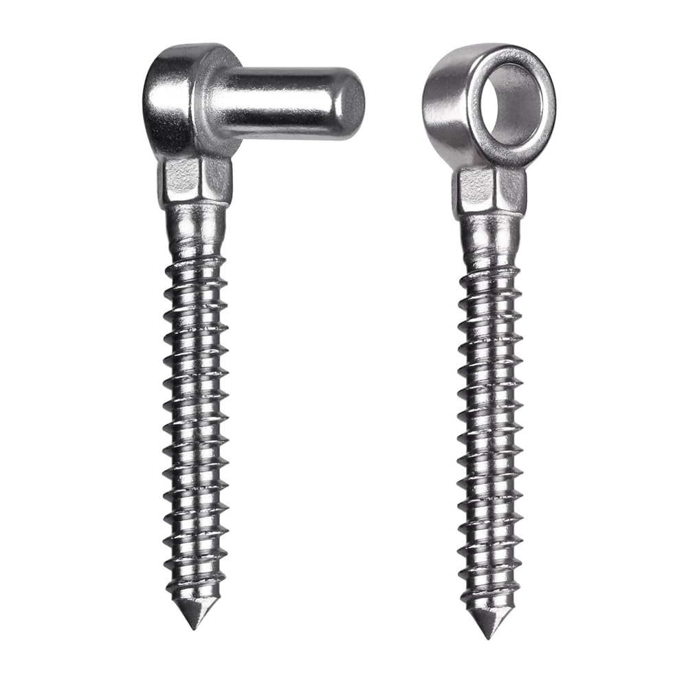 Rersduyt Stainless Steel Wood Threaded Bolt Hinge Wooden Fence Gate Bolt Post Farm Gate Hardware Accessories