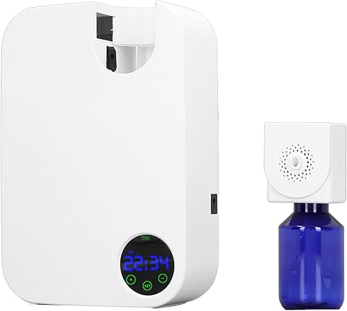 TOPINCN Ajustes de temporizador, difusor de aceite esencial con pantalla de 3 colores, humidificador de oficina en casa, aromaterapia eficiente y