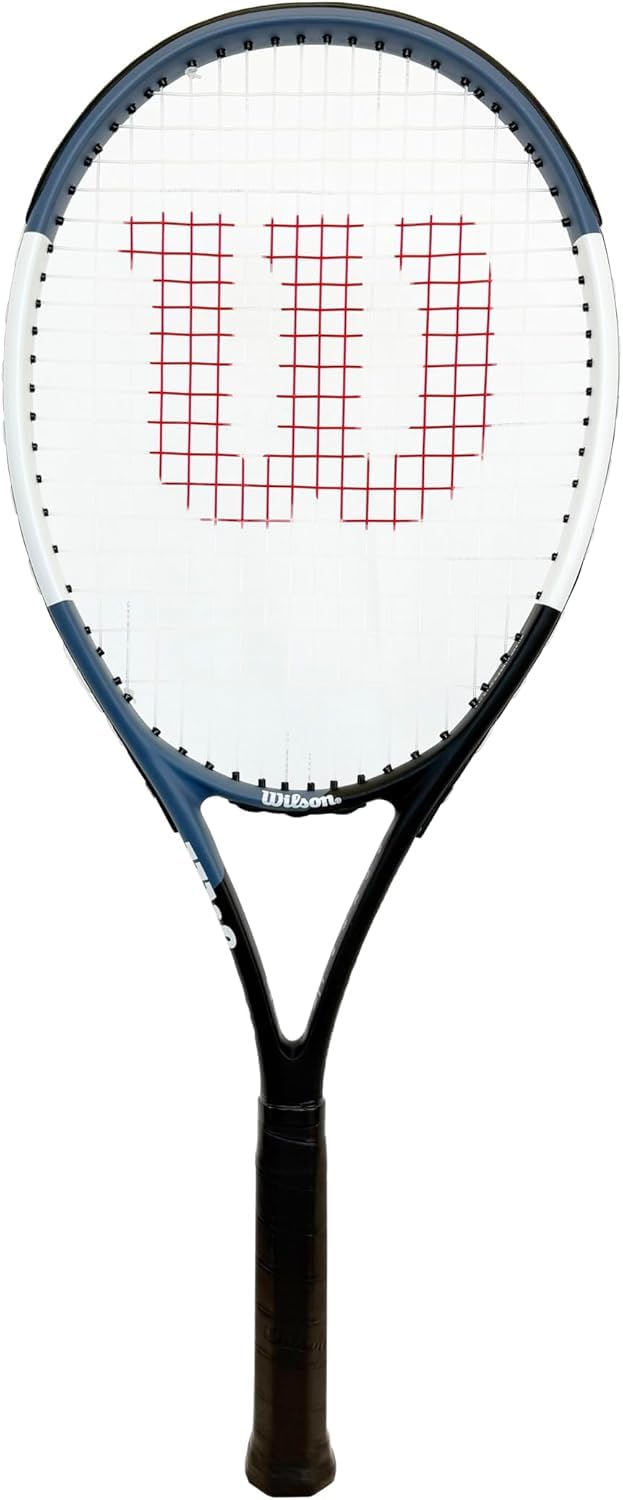 Wilson Nemesis Team 103 Tennis Racket, Black, Blue & White, Fused Graphite Composite Frame (4 1/8 inches)