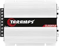 Modulo Taramps Ts800x4 800w 2 Ohms Rca Ts 800x4 4 Canais 200w Amplificador 800rms Ts800 4 Canal Força 800w Ts800x4 Potencia Taramps Som Para Carro Moto Caminhonete Automotivo