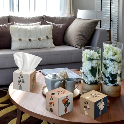 Image of Fourluoo 12 Pack Facial Tissue Cube Boxes, 600 Sheets 3 Ply