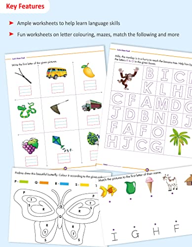 Image of Woodsnipe Alphabet Writing Practice Books for Preschool Ages 2 to 4 Years| 3 Book combo to teach Pattern Writing, Capital Letters with Ample Activity Worksheets on Tracing, Colouring, Puzzles & more