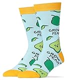 Oooh Yeah Men's Crew Funny Novelty Socks (Grow A Pear)