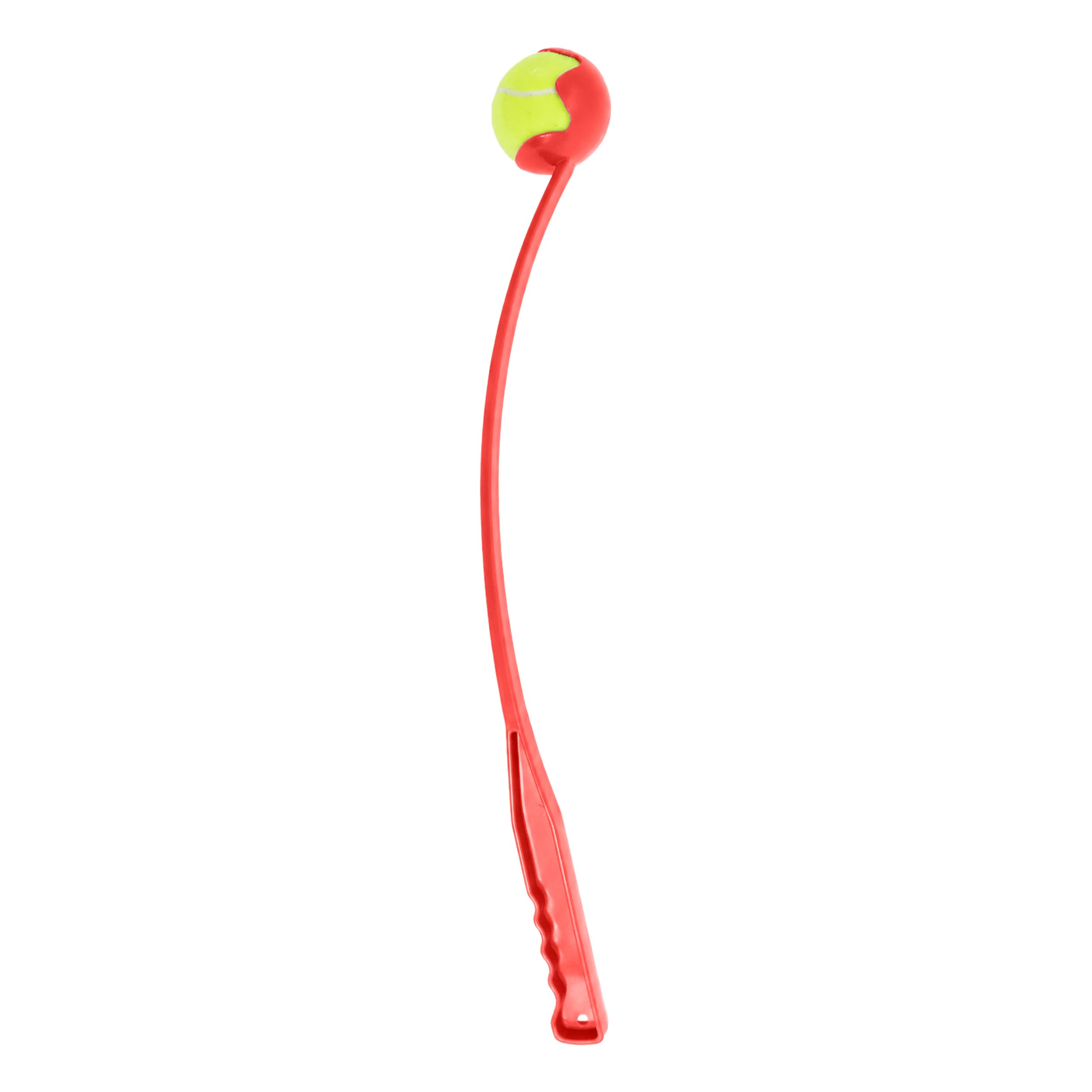 IThinkHome Dog Ball Launcher - 65 cm Long Tennis Ball Thrower with Hands-Free Pickup Durable Outdoor Pet Exercise Toys for Small Medium and Large Dogs