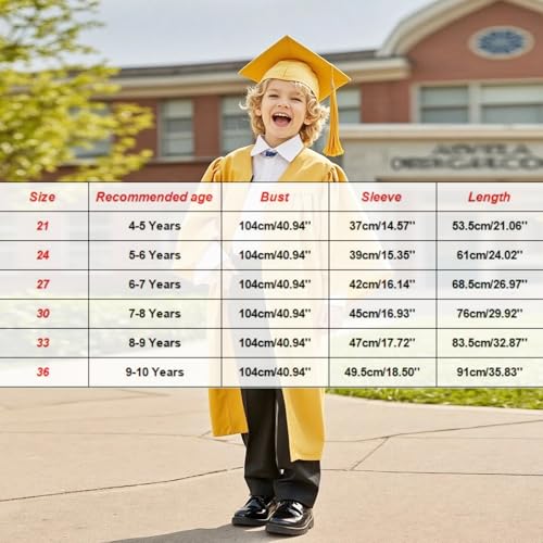 Image of Kindergarten 2025 Graduation Cap and Gown Tassel Sets with Charm 2PCS Graduations Stoles for Kids Grad Party Clothes