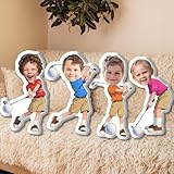 Photo Gallery sweetjeccu cuscini personalizzati a tema golf, cuscino viso con numero personalizzato con immagine, cuscino 3d a forma di testa del corpo, divertente regalo di natale di compleanno per bambini Photo Gallery sweetjeccu cuscini personalizzati a tema golf, cuscino viso con numero personalizzato con immagine, cuscino 3d a forma di testa del corpo, divertente regalo di natale di compleanno per bambini