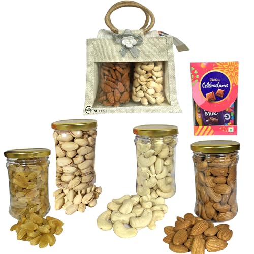 Image of NUTRI MIRACLE Christmas & New Year Dry Fruits Gift Box | Pack for Colleagues and Clients