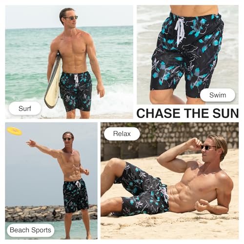 Image of Kanu Surf Men's Big Viper Extended Size Stripe Swim Trunk