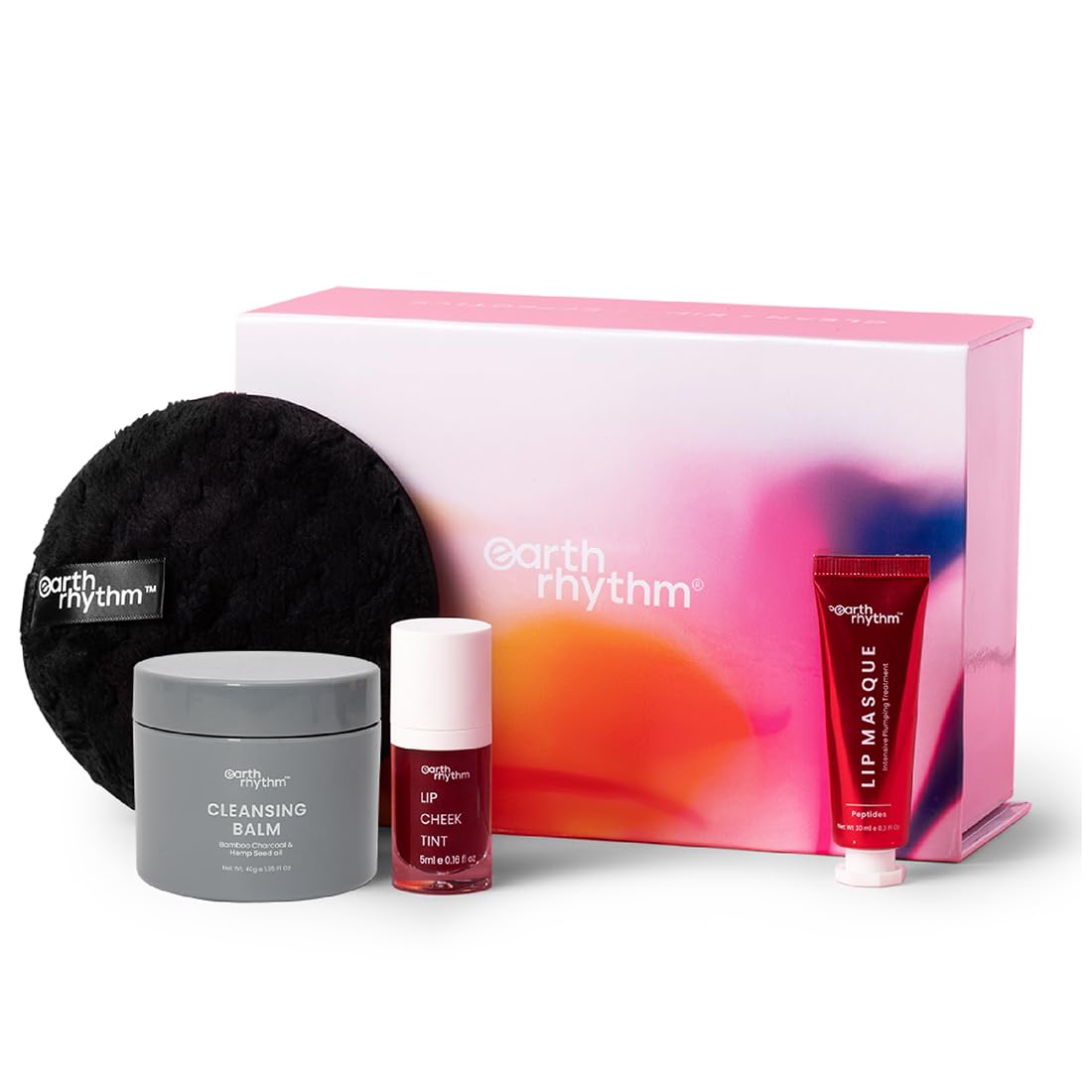 Earth Rhythm Tint & Glow Kit – Lip & Cheek Tint, Cleansing Balm, Makeup Remover Pad & Lip Masque-image-7