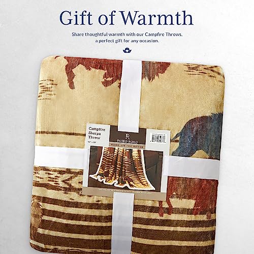 Image of Indigo Hill by HiEnd Accents Home on the Range 54x68 Throw Blanket