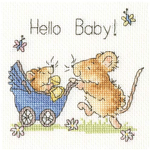 Bothy Threads Hello Baby! Cross Stitch Card Kit