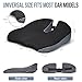 Ajiteogy Car Seat Cushion – Memory Foam Car Booster Seat Cushion for Adults – Wedge Design for Driving Height & Comfort – Breathable Mesh Seat Pad for Car Seats with Adjustable Straps