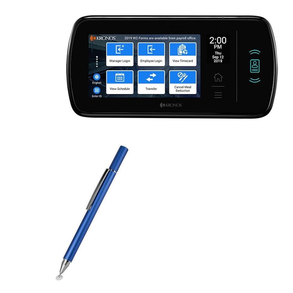 BoxWave Stylus Pen Compatible with UKG InTouch DX - FineTouch Capacitive Stylus, Super Precise Stylus Pen - Lunar Blue