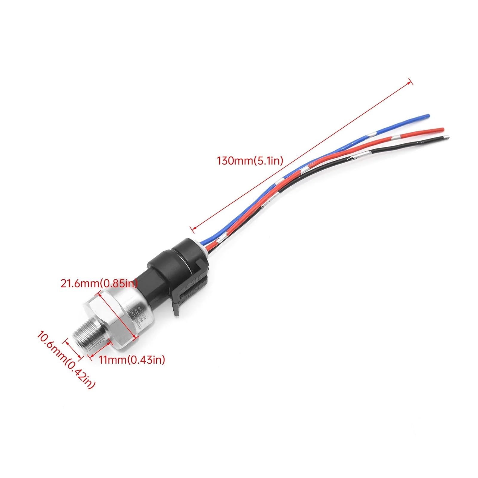 Sensor de presión Sensore olio 145Psi / 215Psi/ 300Psi/500Psi Acciaio inossidabile 1/8 NPT Carburante Aria Acqua 5V(215 PSI)