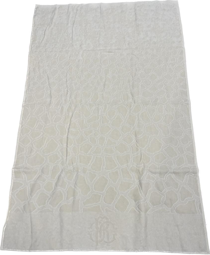 Roberto Cavalli Toalla de rizo de algodón puro Art. Jerapah - Marfil