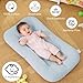 Baby Lounger for Newborn, Bionic Design Baby Lounger, Soft Organic Cotton Breathable Lounger for Infants 0-18 Months (Apricot)