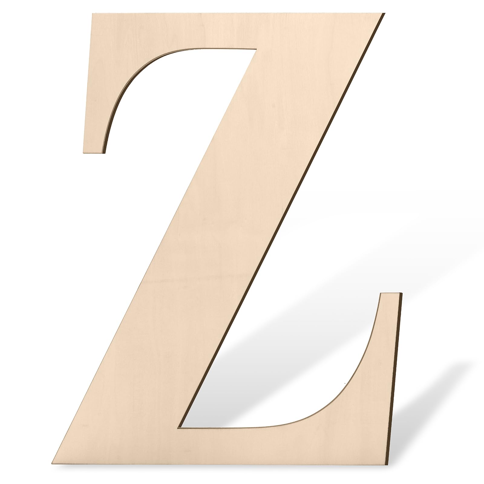 Wooden Letters 17 inch, Large Wood Letters for Wall Decor, Big Wooden Letter Z, Unfinished Giant Wood Alphabet Letters for Crafts, Name Sign, Rustic Wedding, Christmas Home Decoration