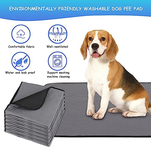 2 Pack Reusable Dog Pee Pads,Dogs Waterproof Puppy Potty Training Pee Pad,Washable Training Pads Rounded Corners Pet Mats,Lightweight Pad Dog Mat Pet Supplies,Grey,Size S 23.6 x 18.5 2 Pack Reusable Dog Pee Pads,Dogs Waterproof Puppy Potty Training Pee Pad,Washable Training Pads Rounded Corners Pet Mats,Lightweight Pad Dog Mat Pet Supplies,Grey,Size S 23.6 x 18.5