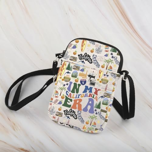 WCGXKO California Gift California Travel Gift In My California Era Crossbody Bag Cali Summer Vacation Gift3
