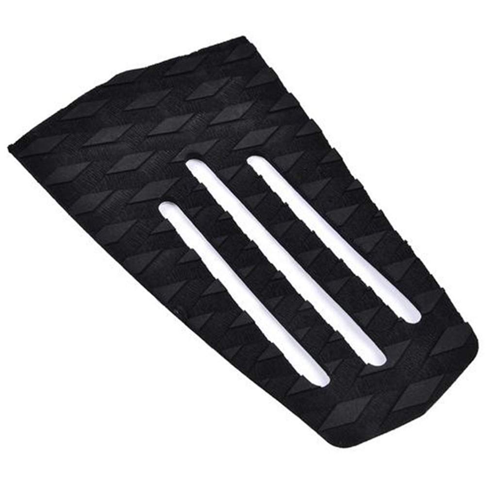 3 Set 3 Stück Surfboard Traktionspad Stomp Pad Surfbrett rutschfeste EVA Schwanzmatte Fußgriff Surfen Zubehör 3 Streifen schwarz 3 Linien