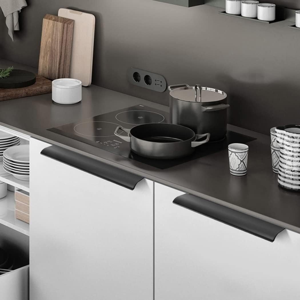 JOOJA 10 Paquete Manija De Mueble De Estilo Moderno Para Borde De Dedo