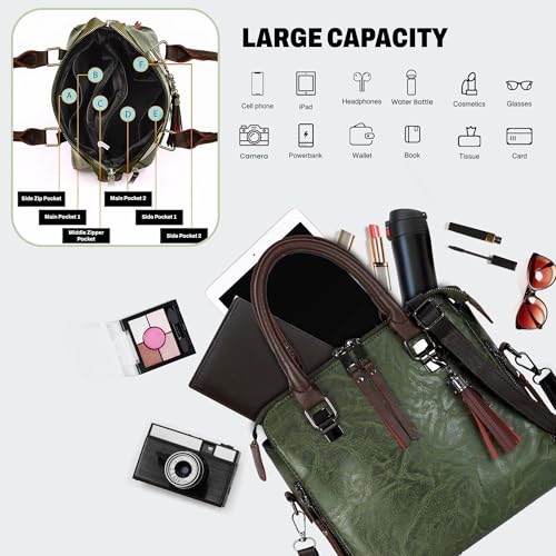 Image of Storite Women's Small Satchel Handbag for Women | Satchel Bag for Work | Ladies Purse | Stylish Shoulder Bag | Gift For Women | Timeless | Birthday /Wedding Gift for Wife /Sister /Mother