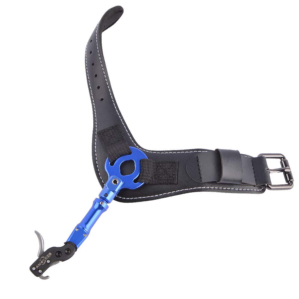 SHARROW Tir à Arc Décocheur Release Aids Arc à Poulies Aides à la Libération Réglable Trigger 360 Degrés Rotation Accessoires pour Arc et Flèches