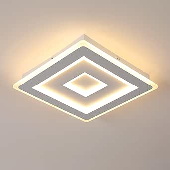 Plafoniera LED Quadrata 45W - 5000LM, Luce Neutra 4000K, Nero Acrilico | Per Soffitto Di Soggiorno, Camera O Cucina - Foto 12