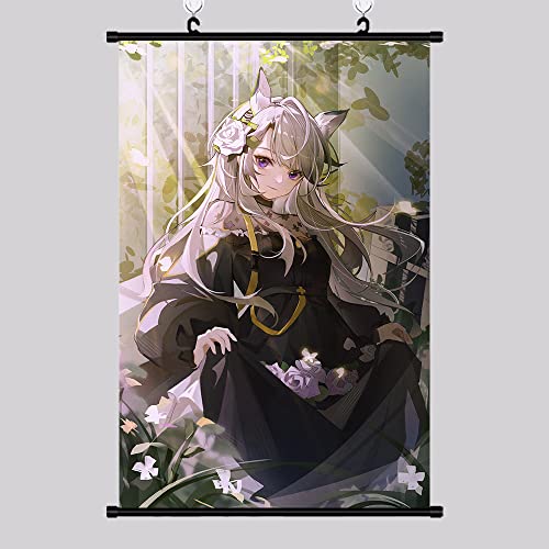 DMCMX Arknights Scroll Painting, Heavyrain, Pretty, Pintura Decorativa de Personajes, Lona Impermeable, Cuadros Colgantes murales, decoración del hogar Cover