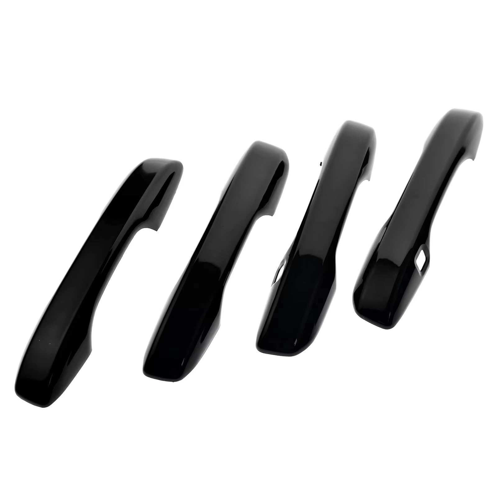 FVOIRSS Outer Door Handle Compatible with Civic 11th Gen 2022 2023 2024 Car Side Style Exterior Door Handle Moulding Cover Trim W/Keyless Entry Decor(Black)