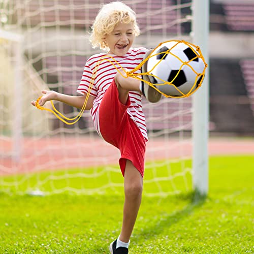 12 Pcs Solo Soccer Kick Trainer Soccer Ball Net Bungee Training Juggling Net Soccer Training Equipment Soccer Kick Throw Trainer For Kids Youth Boys Girls Kicking Practice, Fits Ball Size 3, 4, 5 #TOP6