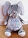Peluche Elefante Pupazzetto Personalizzato con nome e data di nascita Testo