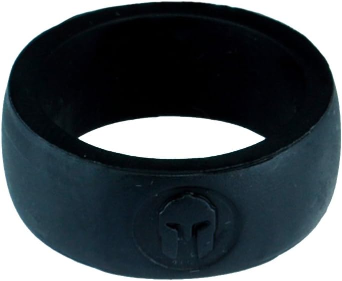 Kapowaii SPARTAN EDITION Men«s Silicone Wedding Rings, Band Ring for Finger, Resistant Durable Rings, Water, Work, Sport Activities, Premium Presentation, for an Active Person, Actual Lifestyle