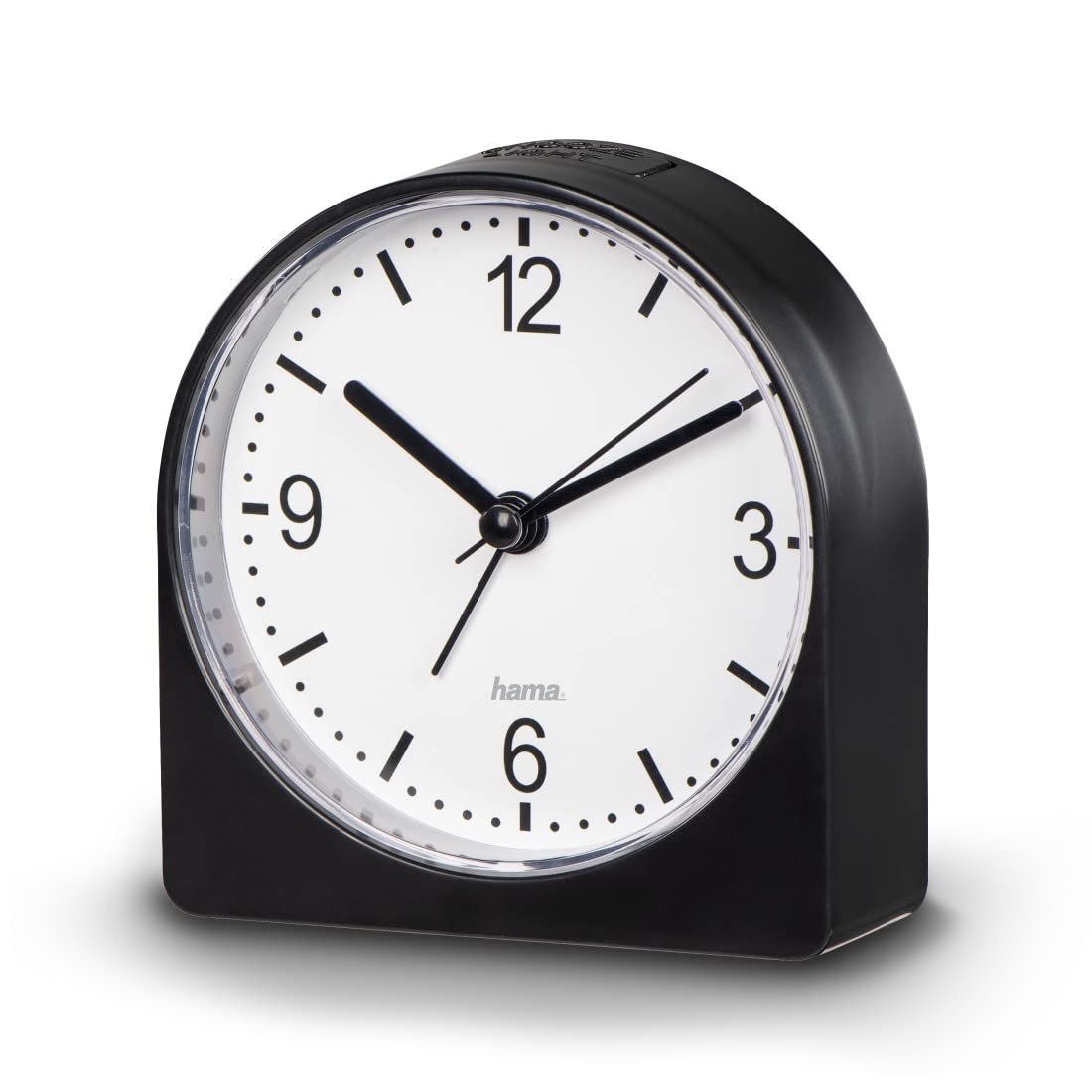 Hama Classico Silent Alarm Clock, Black