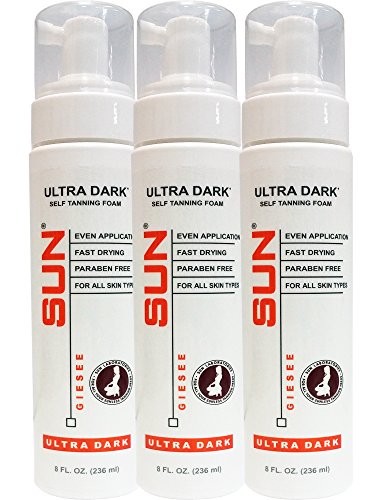 Self Tanning Foam | Dark Self Tanner Mousse 8 oz (3-pack) Quick Drying Sun Tan