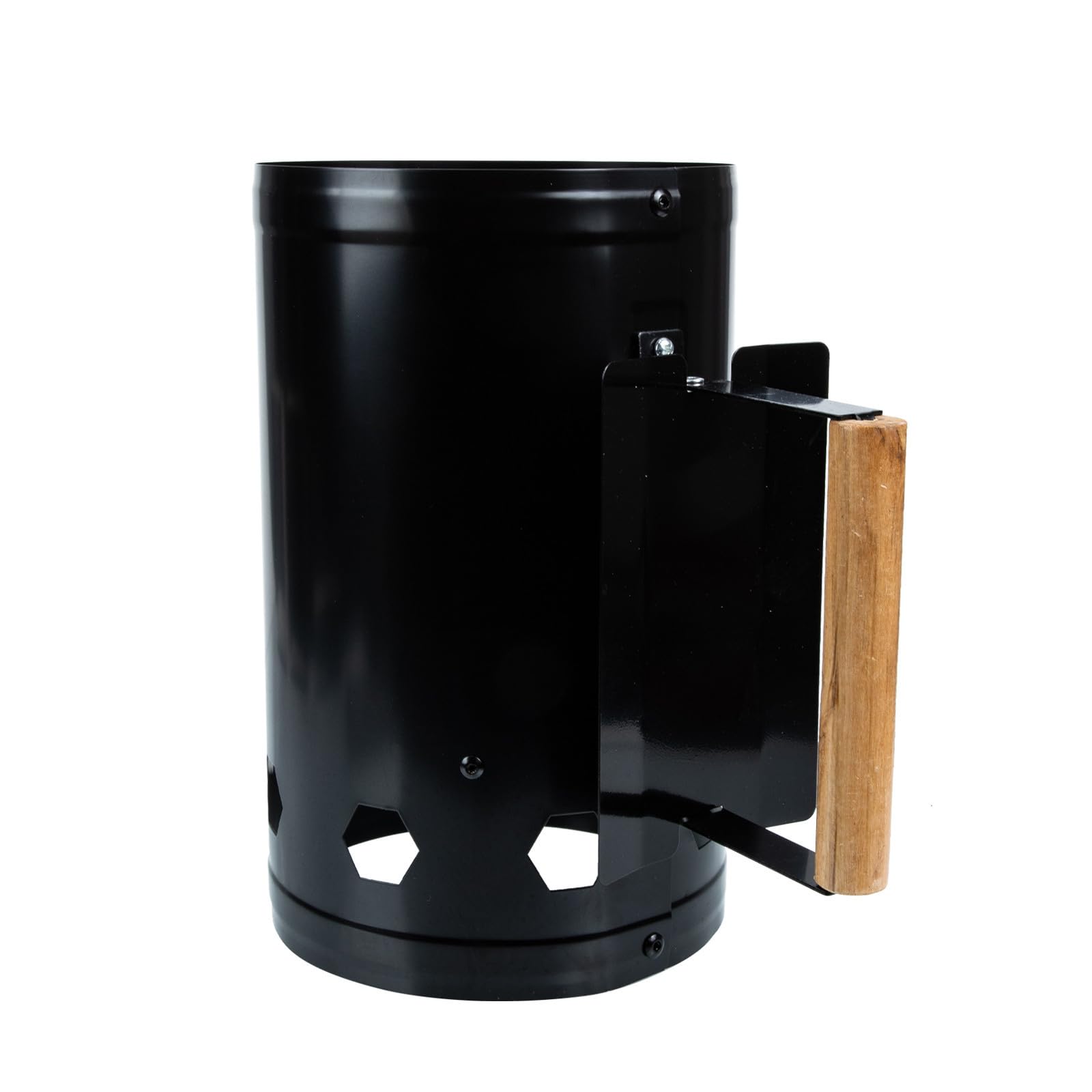 Barril de ignición de carbón Encendedor de Chimenea de carbón para Camping y Asar al Aire Libre, con ventilación de Aire, Base Grande, para cocinar Camping