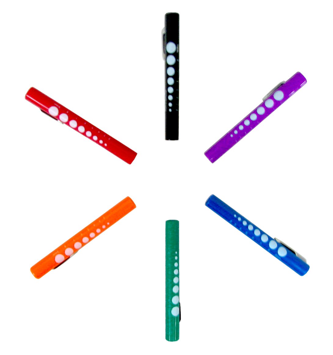 Dixie EMSColored Disposable Penlight with Pupil Gauge- 6 Colors!